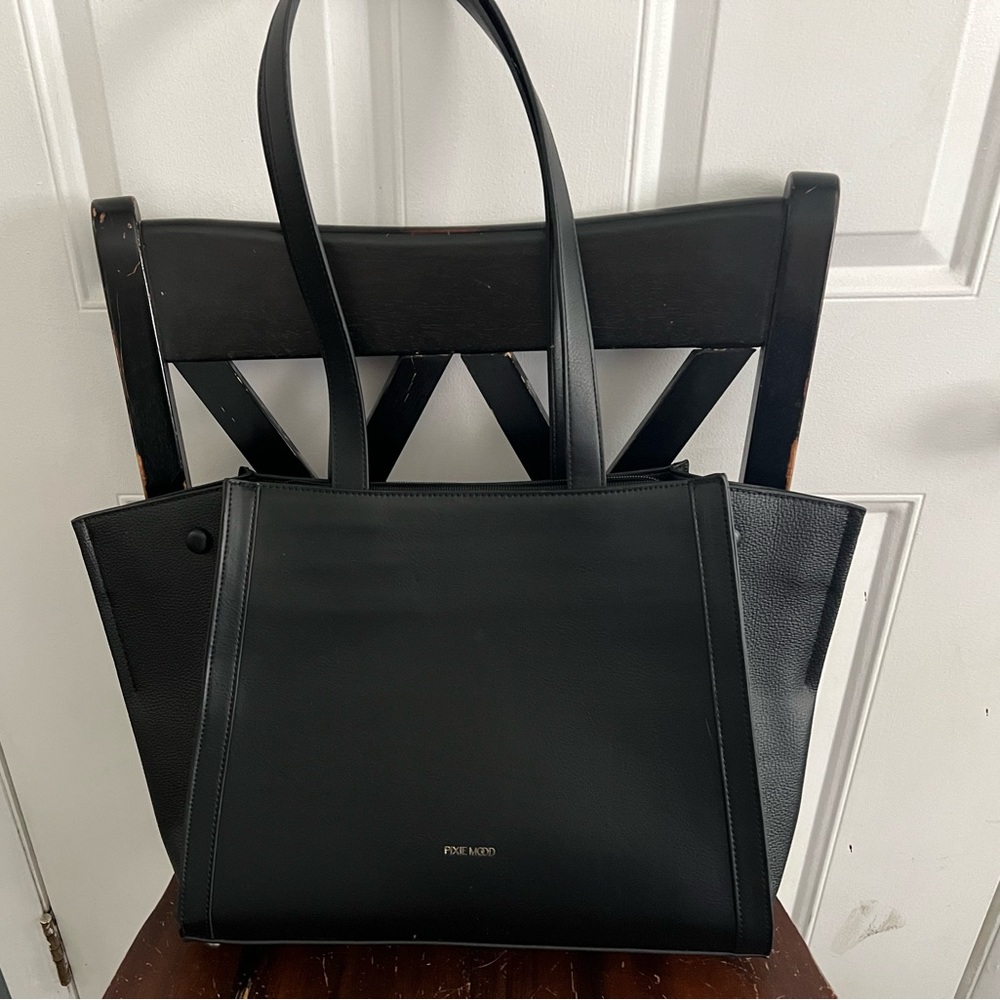 Pixie Mood black faux shoulder bag